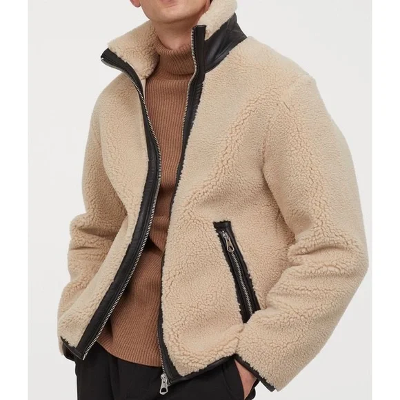 🔥s.o.l.d.🔥H&M SHERPA JACKET - Picture 2 of 8
